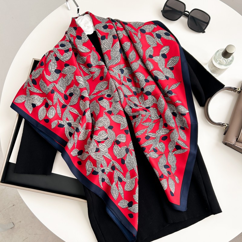Scarf Silk Neck - 90 cm Kare Eşarp Yüksek Kaliteli
