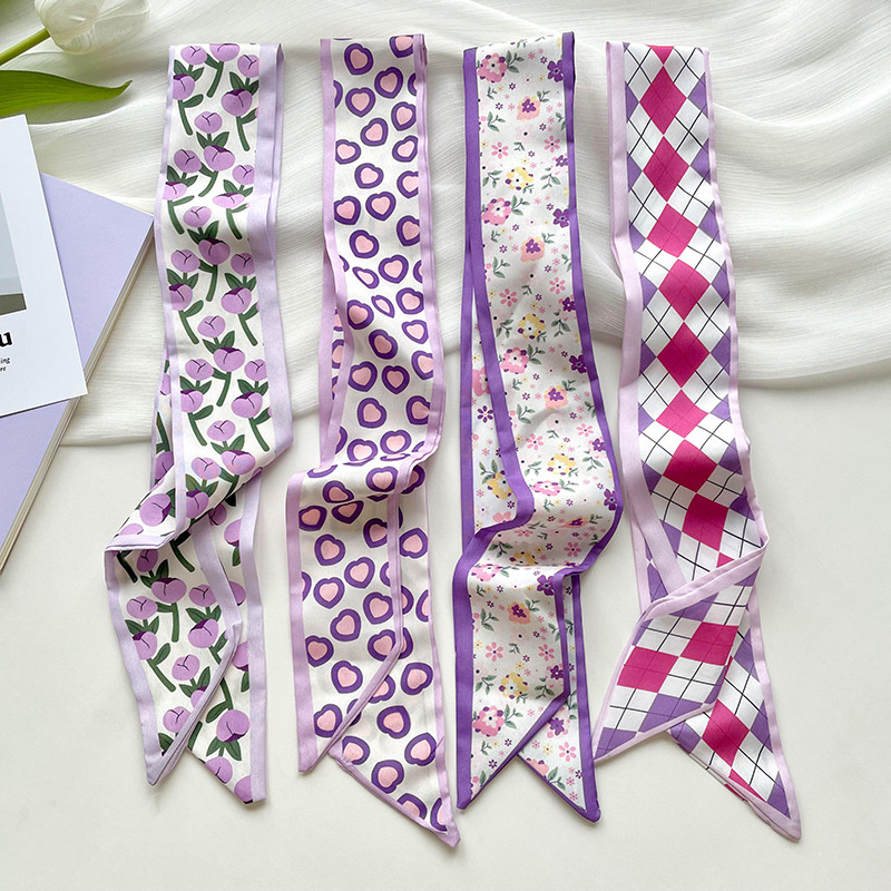 Scarf Silk Neck - Yeni Lüks Dar Kısa kadının ipek