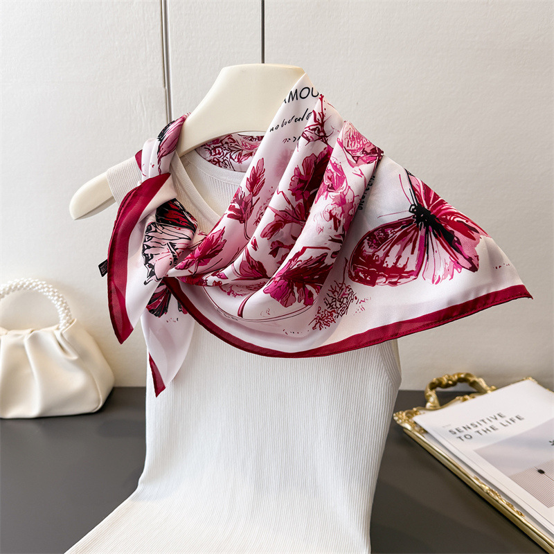 Vintage Kelebek Kroki Kare ipe - Scarf Silk Neck incelemesi ve fiyatı