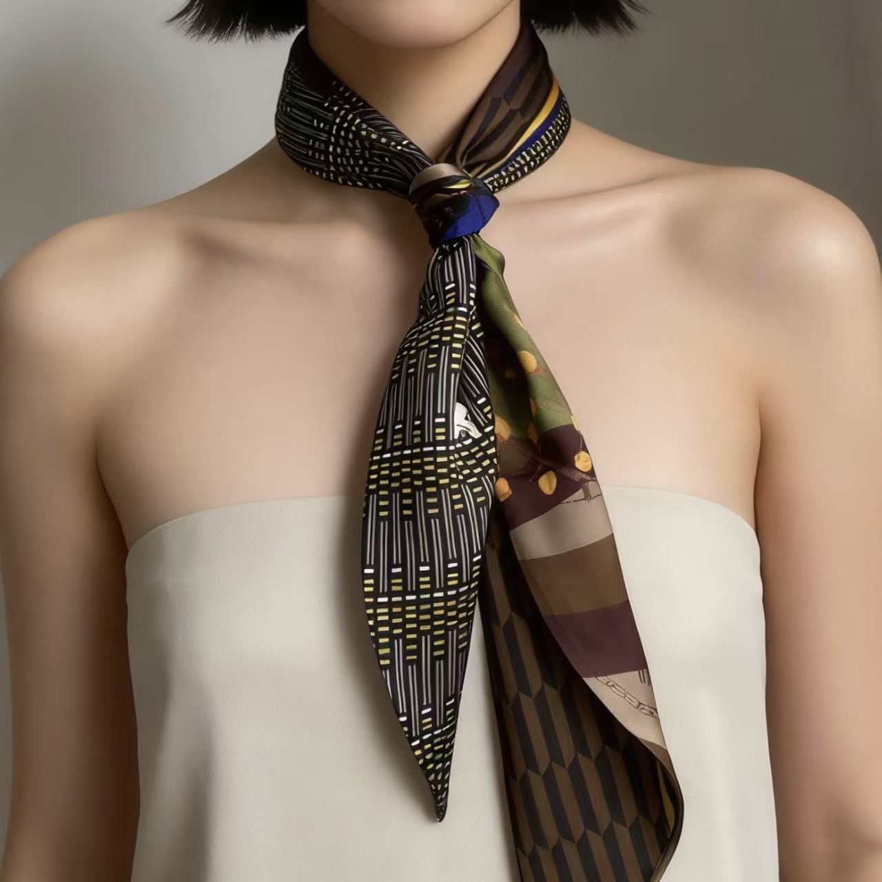Lüks Baskılı Uzun Saç Kurdeles - Scarf Silk Neck incelemesi ve fiyatı