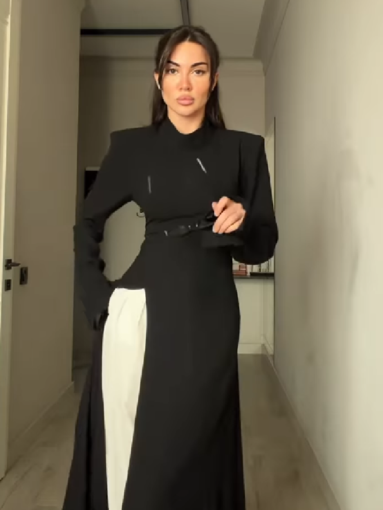 Kadınlar İçin Zarif Yüksek Yak - Women Formal Wear Dress incelemesi ve fiyatı