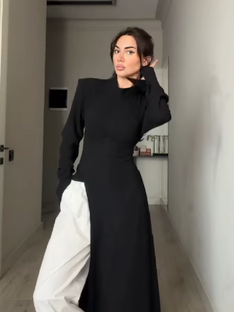 Kadınlar İçin Zarif Yüksek Yak - Women Formal Wear Dress incelemesi ve fiyatı