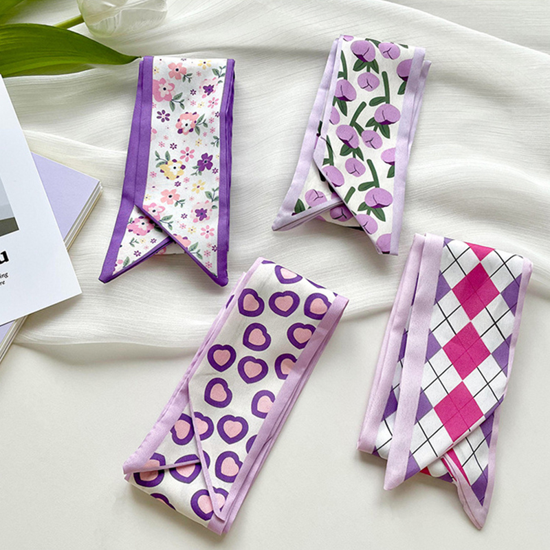 Yeni Lüks Dar Kısa kadının ipe - Scarf Silk Neck incelemesi ve fiyatı