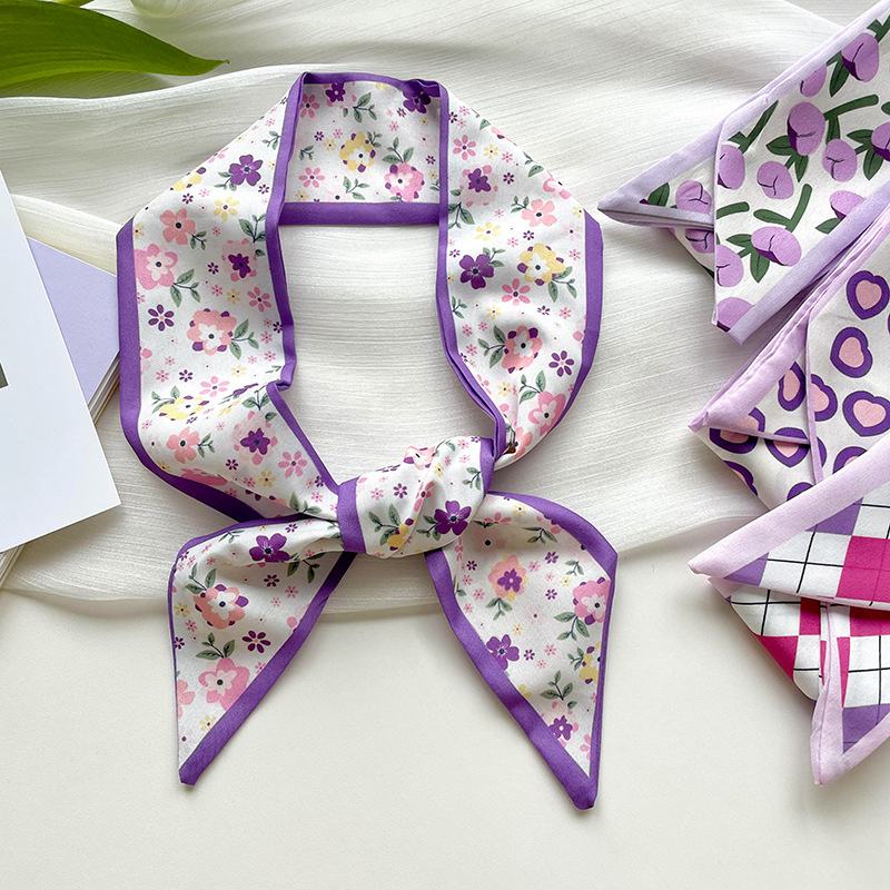 Yeni Lüks Dar Kısa kadının ipe - Scarf Silk Neck incelemesi ve fiyatı