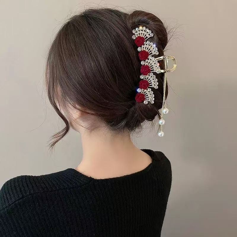 Kadınlar için Vintage Kırmızı  - Formal Wear Hairstyles For Women incelemesi ve fiyatı