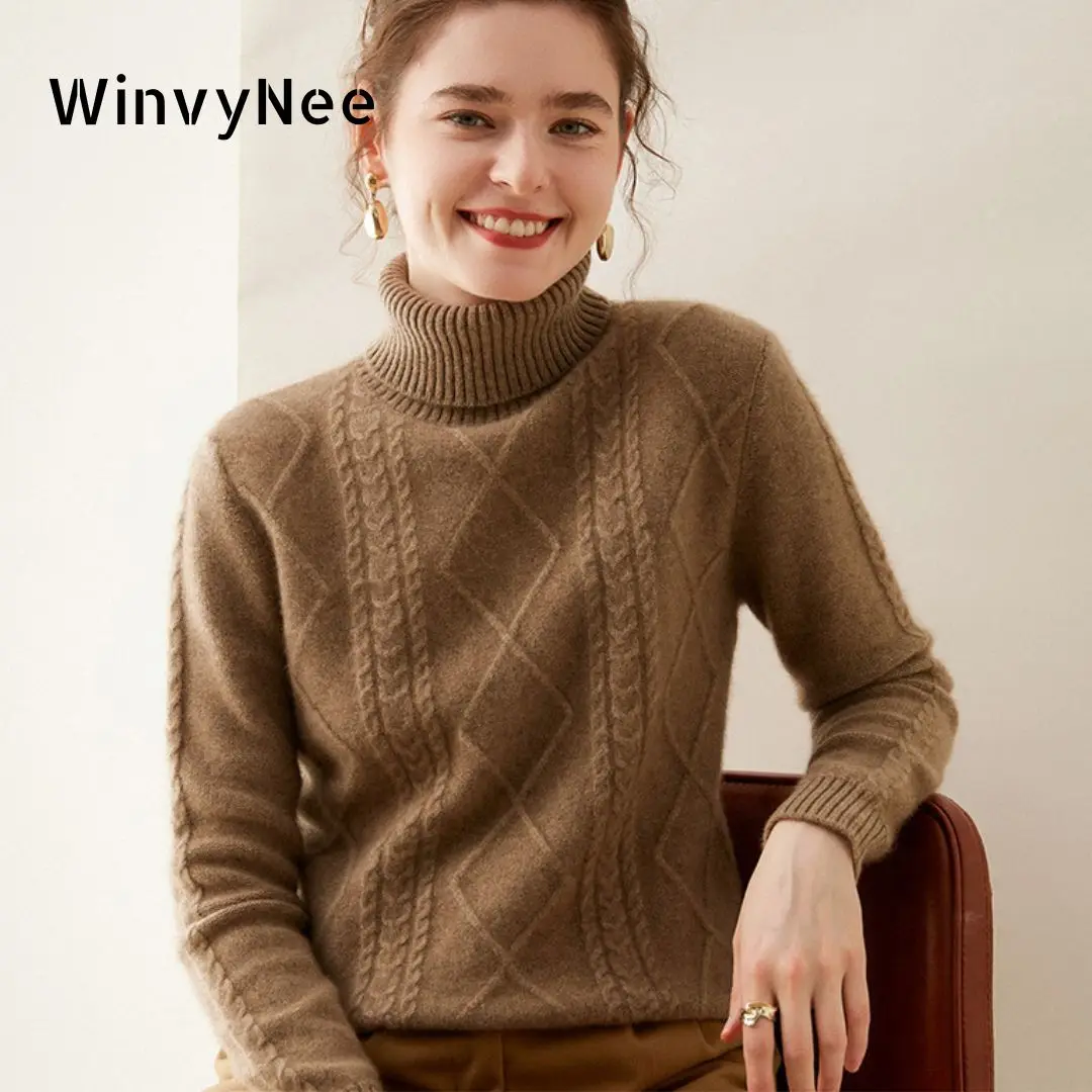 WinvyNee kadın Kaşmir Yün Kaza - Cashmere Sweater Formal incelemesi ve fiyatı