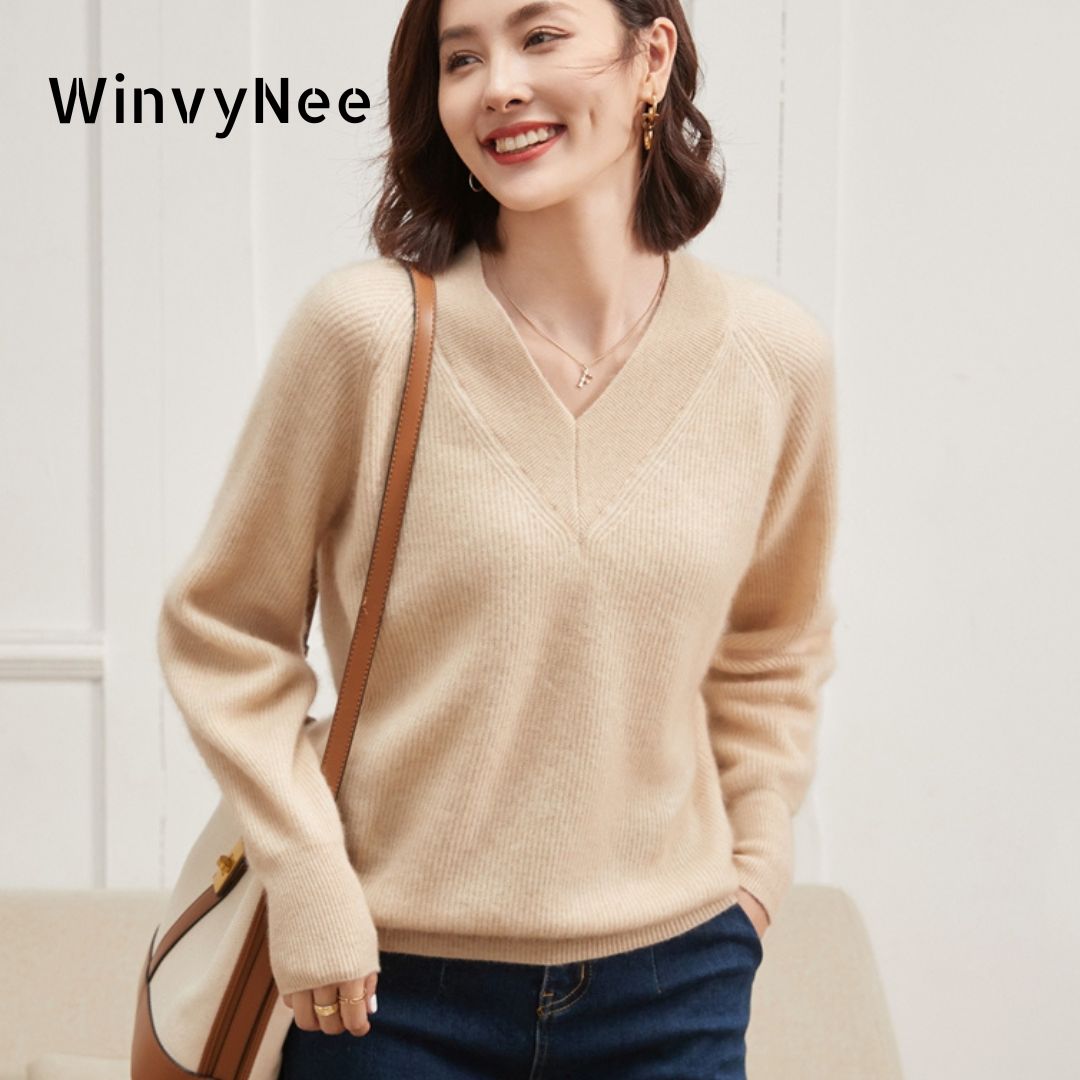 WinvyNee Kadın Kaşmir Yün Kaza - Cashmere Sweater Formal incelemesi ve fiyatı