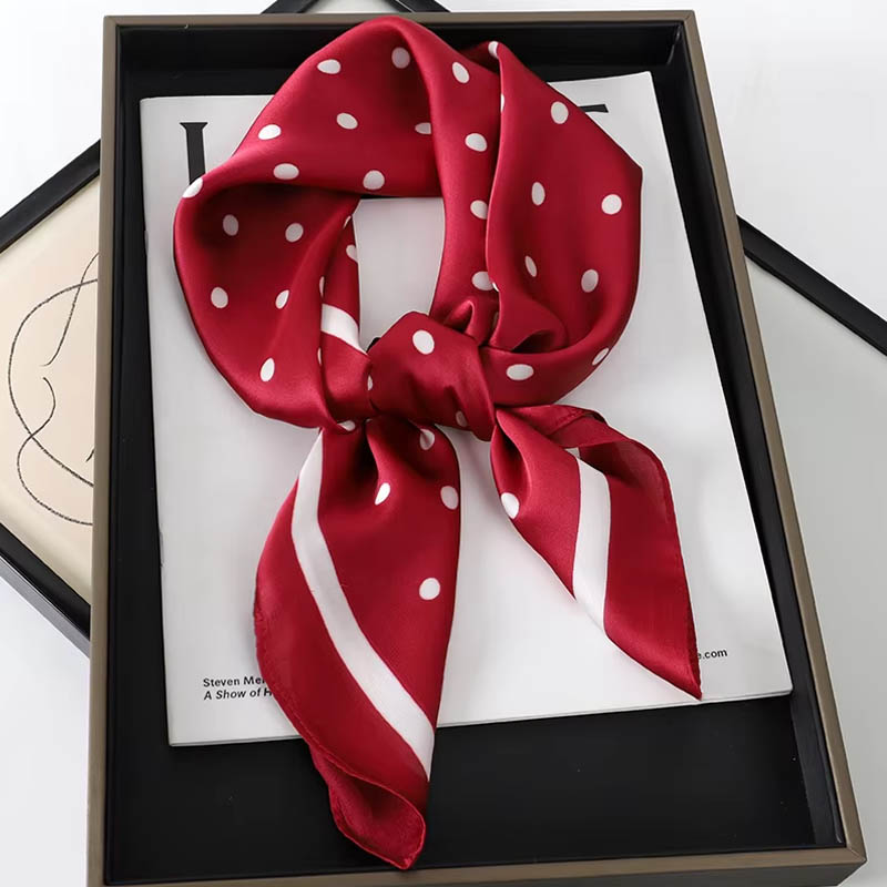 Lüks Bayan Saç Noktası Desenli - Scarf Silk Neck incelemesi ve fiyatı