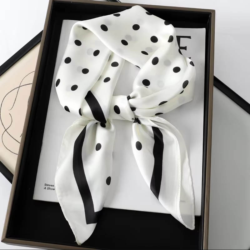Lüks Bayan Saç Noktası Desenli - Scarf Silk Neck incelemesi ve fiyatı