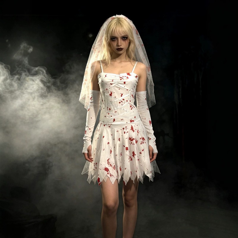 Hayalet Gelin Cosplay Vampir K - Women'S Formal Wear For Wedding incelemesi ve fiyatı